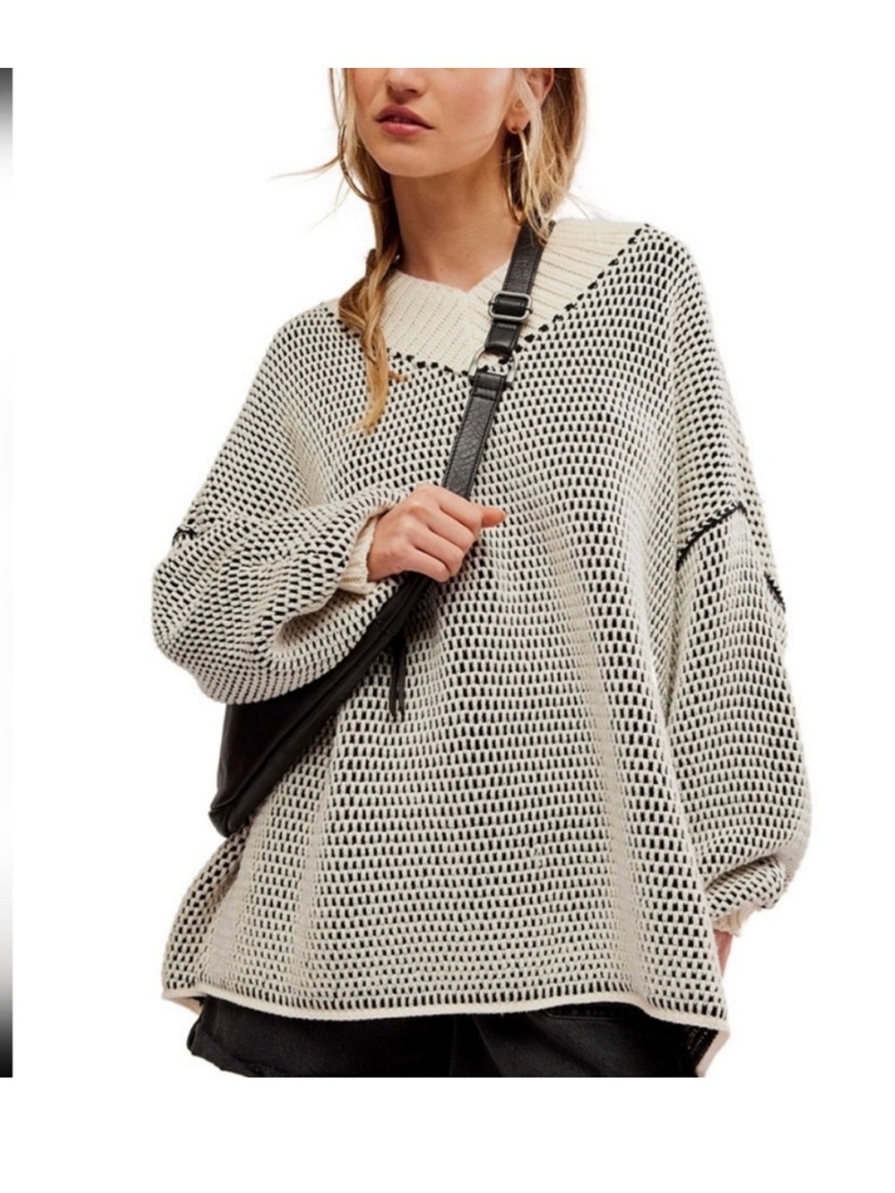 Free People Maisie Sweater-Oversized- Size Medium